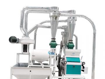 Small scale maize peeling and milling machine 300 kg per hour